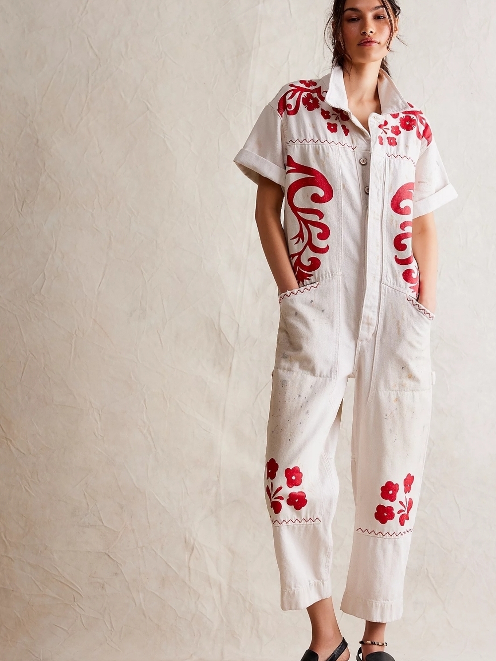 We The Free Glory Days Jumpsuit Size Large